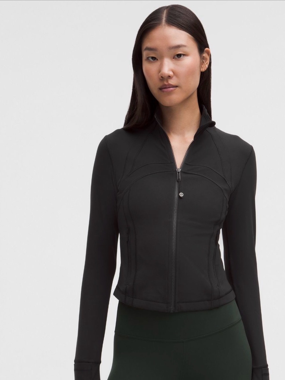 VGUC Lululemon Define Cropped Jacket in black, sz 14